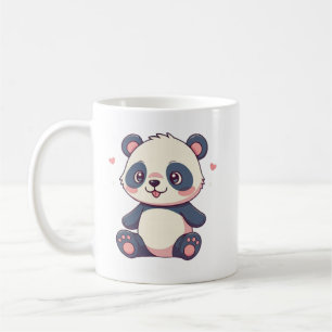 Mug mignonne bande dessinée style kawaii panda design