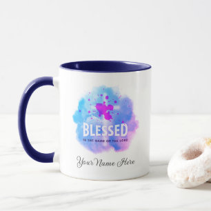 Mug Mignonne Béni Soit Le Nom du Seigneur chrétien