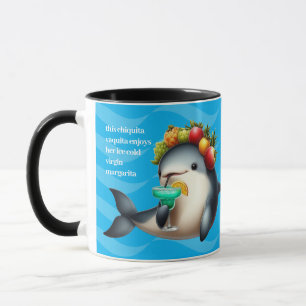 Mug Mignonne Chiquita Vaquita appréciant une Margarita