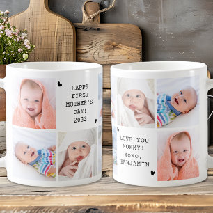 Mug Mignonne Fête des Mères Collage photo personnalisé