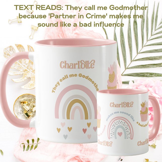 Mug Mignonne Godmère partenaire dans le crime Mauvaise (Créateur téléchargé)