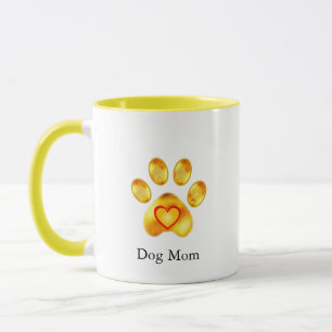 Mug Mignonne Golden Paw Chien Maman