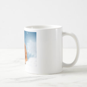 Mug Mignonne Golden Retriever Chien assis dans les éto