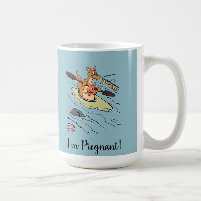 Mug Mignonne Grossesse bleue Faire-part oncle (Droite)