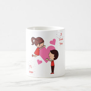 Mug Mignonne Je t'aime, Ti Amo