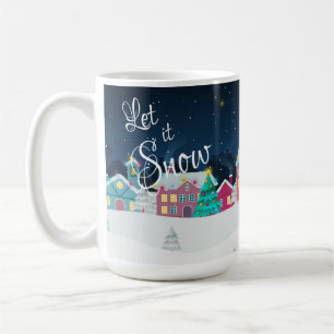 Mug Mignonne Laissez-Il Neige Ville Paysage Noël