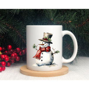 Mug Mignonne motte d'hiver Snowman