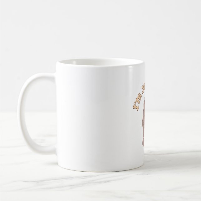 Mug Mignonne Petit Pingouin Je Suis Juste Fluffeux Amu (Gauche)