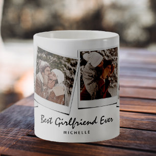 Mug Mignonne pour 4 photos Meilleure petite amie Ever