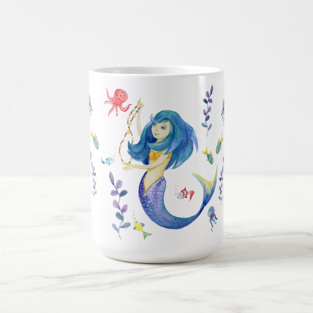 Mug Mignonne sirène sous la mer (Centre)