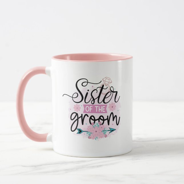 Mug mignonne Soeur de l'art du mot Groom (Gauche)