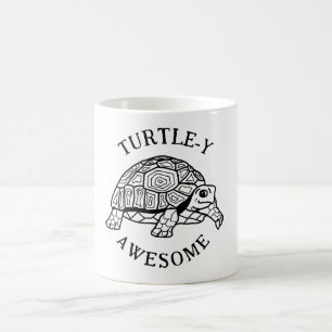 Mug Mignonne tortue heureuse. La tortue est géniale. V