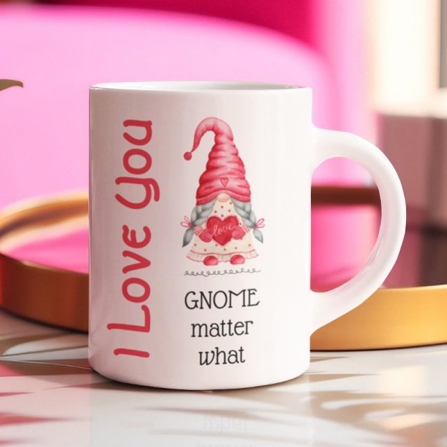 Mug Mignonne Valentine, tu seras ma Gnomie (Créateur téléchargé)