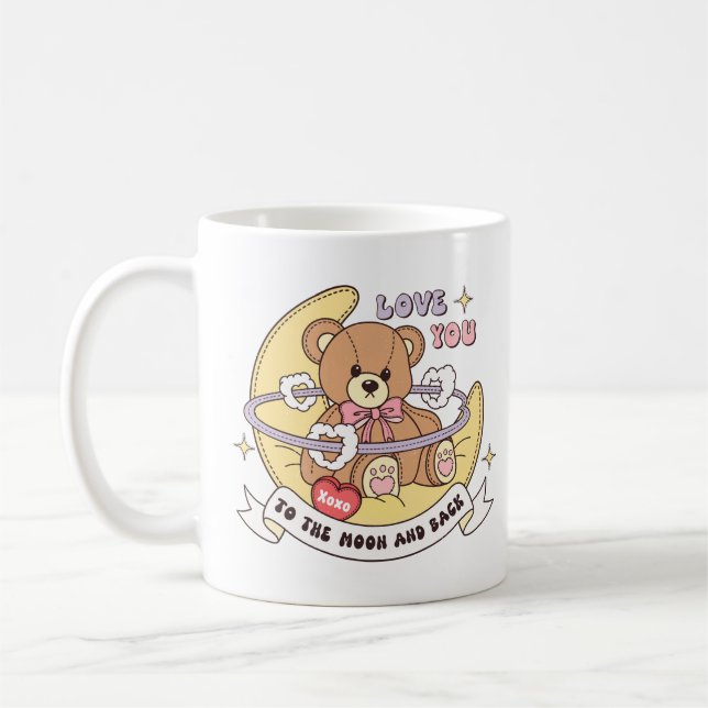 Mug Mignonne Valentine's Day Teddy Bear (Gauche)
