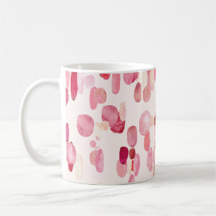 Mug Mignonnes Zones Rouges Roses Simples