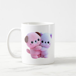 Mug Mignons chiots et chatons en peluche amis