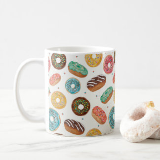 Mug Mignons d'impression de beignets colorés