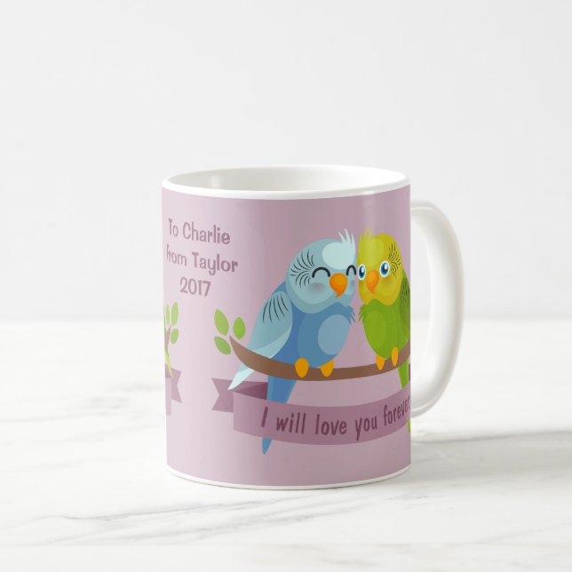 Mug Mignons Inséparables personnalisation dédicace tas (Devant droit)