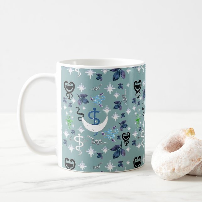 Mug Mikitiez serpent serpent magie sorcière (Avec donut)
