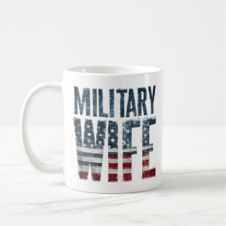 Mug Military wife patriotic red, white and blue 
