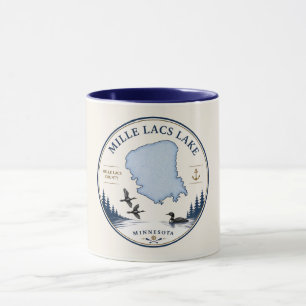 Mug Mille Lacs Lake, MN Décoration et Cadeaux de Caban