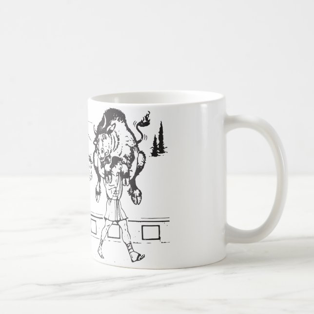 Mug Milo de Croton et la Bull - Gym Motivational (Droite)