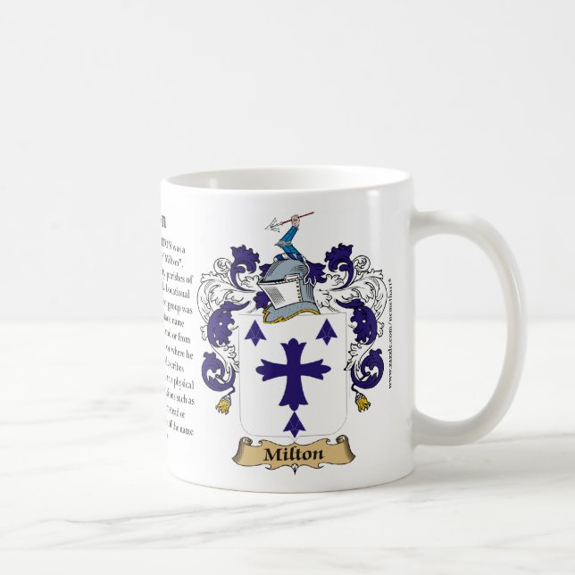 Mug Milton, l'origine, la signification et la crête (Droite)