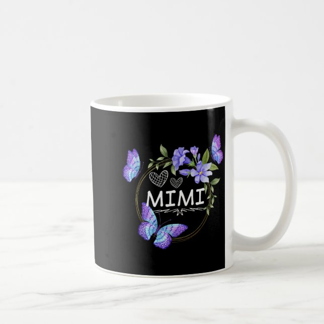 Mug Mimi Shirt For Women With Butterflies Mother's Day (Droite)
