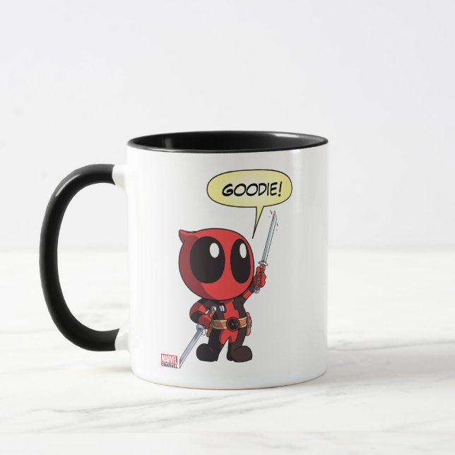 Mug Mini Deadpool Avec Deux Épées (Gauche)