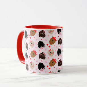 Mug Mini Goldendoodle Chiens Valentines Day