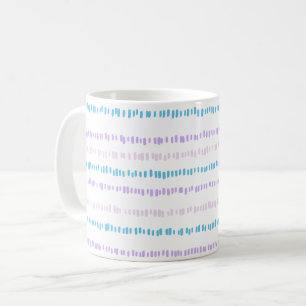 Mug Mini Motif Turquoise Violet Rose