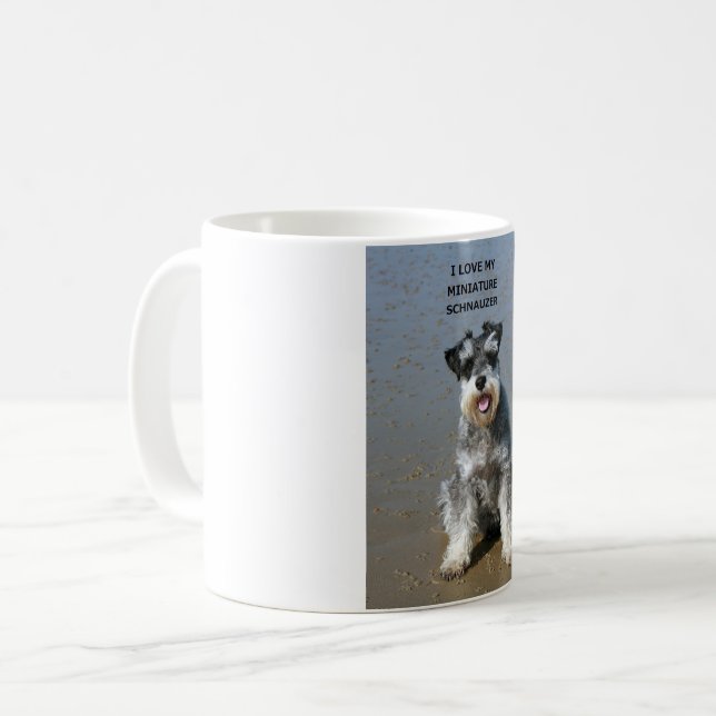 Mug mini PIC du schnauzer-amour W (Devant gauche)