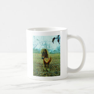 Mug Miniature cheval Brown Valentine Heart