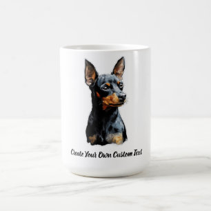 Mug Miniature Pinscher Chien Créez Votre Propre Texte