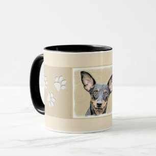 Mug Miniature Pinscher Peinture Cute Original Dog Art