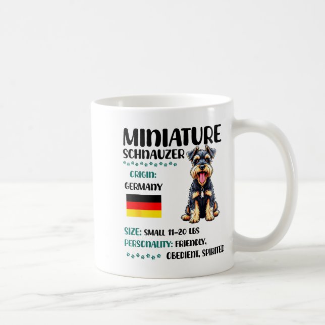Mug Miniature Schnauzer Origin Funny Mini Schnauzer Lo (Droite)