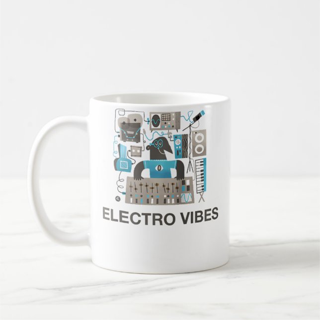 Mug Minimal Electro Vibes For Electronic Music Lovers  (Gauche)