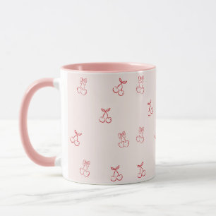 Mug Minimalisme de contour de cerise
