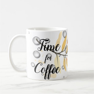 Mug Minimalisme Motif typographique avec gouttes d'eau