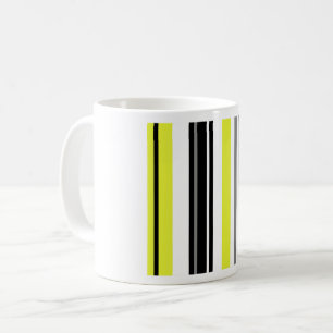 Mug Minimalisme Rayures Jaunes et Noires