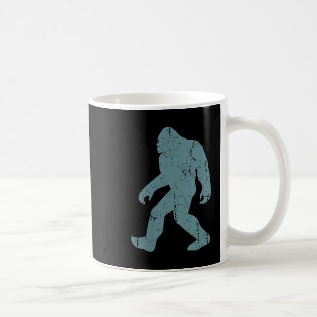 Mug Minimalist Bigfoot Cket Logo Sasquatch Cryptid Coo (Droite)