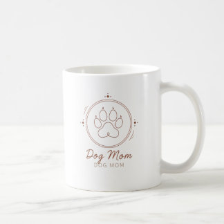 Mug Minimalist Dog Mom Paw Line Art