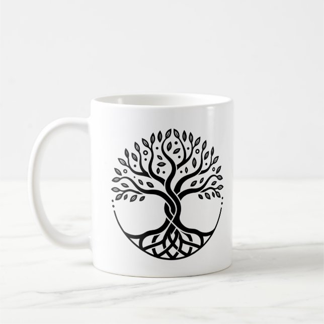 Mug Minimalist Tree of Life (Gauche)