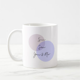 Mug Minimaliste Calme Romance Pastel Purple Rose Éléga