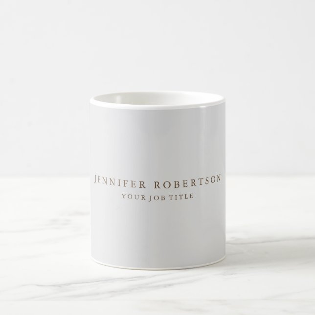 Mug Minimaliste Customisé personnalisé classique (Centre)