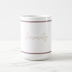 Mug Minimaliste de sérénité découpé
