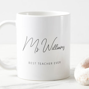 Mug Minimaliste du meilleur enseignant jamais