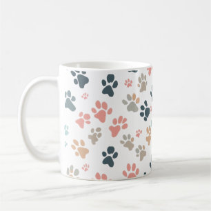 Mug Minimaliste Empreintes de pattes de charme multi c