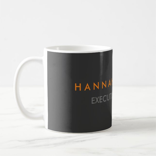 Mug Minimaliste gris clair professionnel moderne (Gauche)