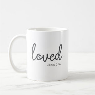 Mug Minimaliste Jean 3:16 aimé 